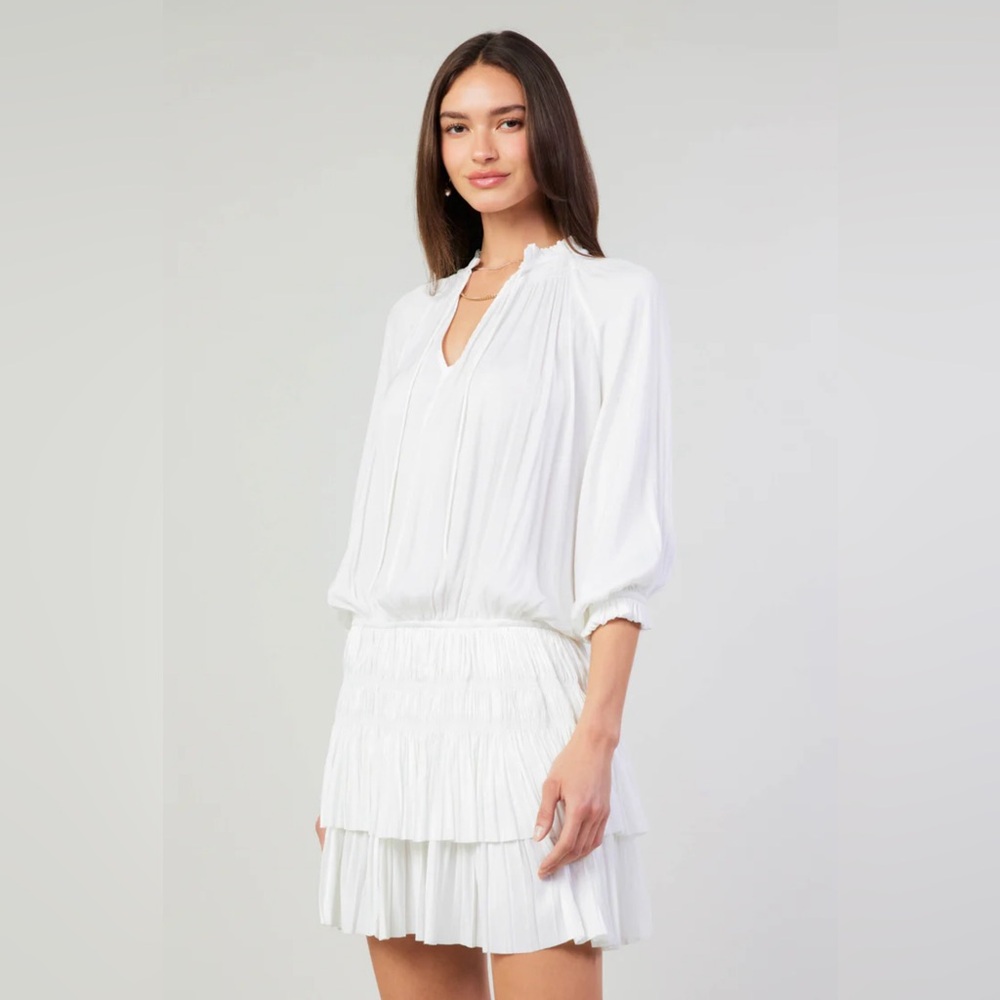 Current Air Aurelie Pleated Mini Dress